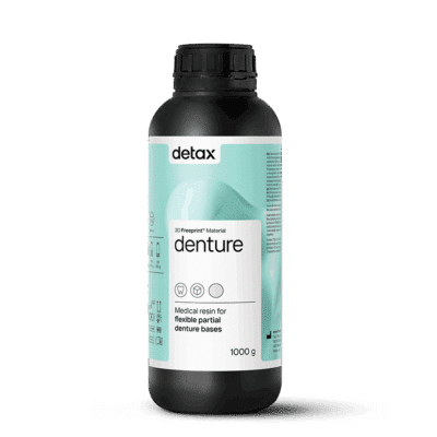 Résine DETAX Freeprint Denture rose transparente - 1kg