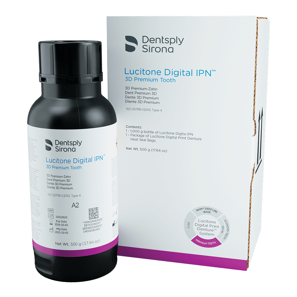 Résine DENTSPLY SIRONA Luctitone Digital Print 3D - IPN - 500 gr – Image 2