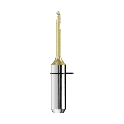 Fraise IBB pour plastique - Hémisphérique monolèvre, 2mm